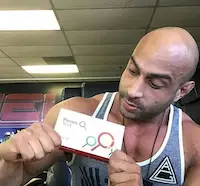 Chris Villa in the gym with Pinnertest