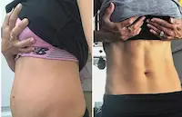 Corina Nielsen-Thomas before and after Pinnertest