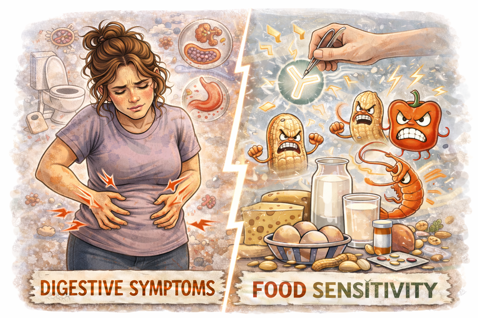 Digestive discomfort and bloating